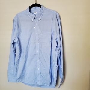 Uniqlo Light Blue Oxford Shirt Medium NWT